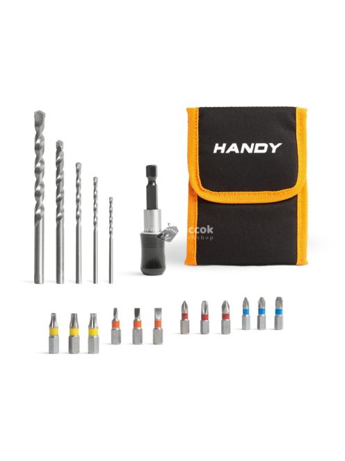 Handy Fúrószár és bitfej készlet - 18 db-os