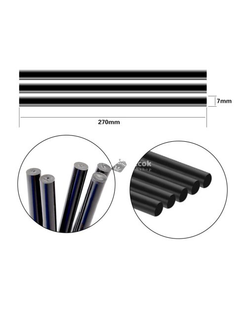 Ragasztórúd, 10 db  - Fekete