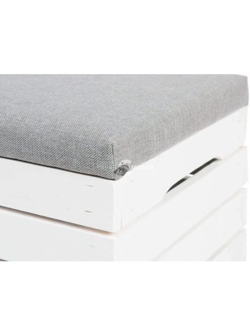 Fa ülőke puff tároló láda -előszobai ülőke fehér