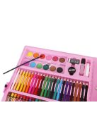 Művész készlet, rózsaszín tárolóban, 168 darabos
