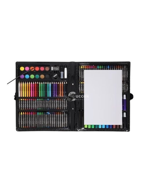 Művész készlet, fekete tárolóban, 168 darabos