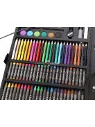 Művész készlet, fekete tárolóban, 168 darabos