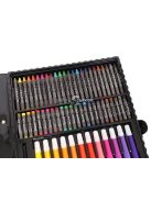 Művész készlet, fekete tárolóban, 168 darabos