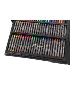 Művész készlet, fekete tárolóban, 168 darabos