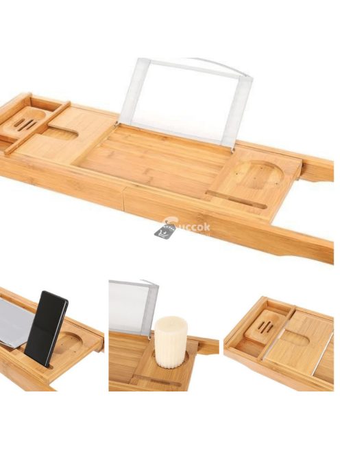 Bambusz fürdő polc