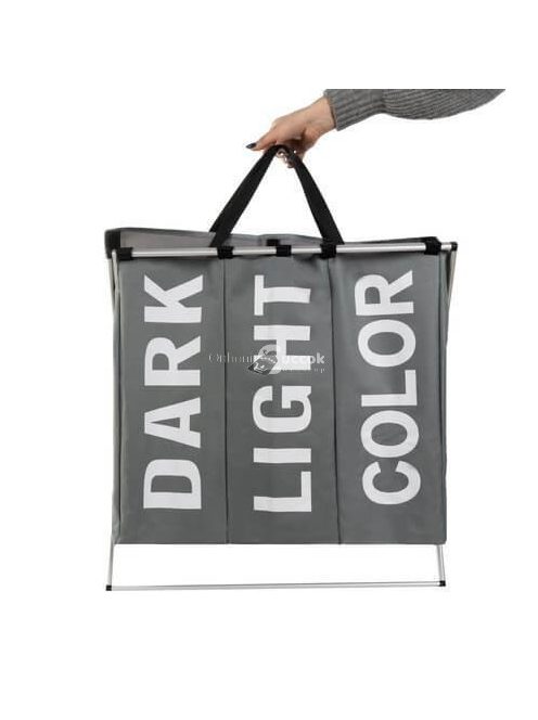 3 részes szürke szennyesszortírozó