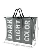 3 részes szürke szennyesszortírozó