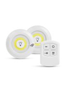 Öntapadós fali lámpa szett - távirányítóval - elemes