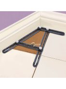 Handy Fém négyoldalú vonalzó, szögmásoló - 31 x 18 cm