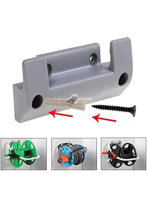 Falra szerelhető tömlőtekercs tartó