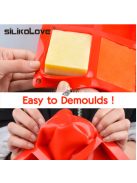 Téglalap alakú szilikon szappanforma