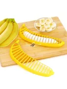 Műanyag banánszeletelő