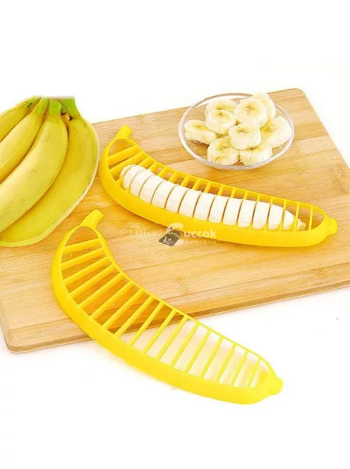 Műanyag banánszeletelő