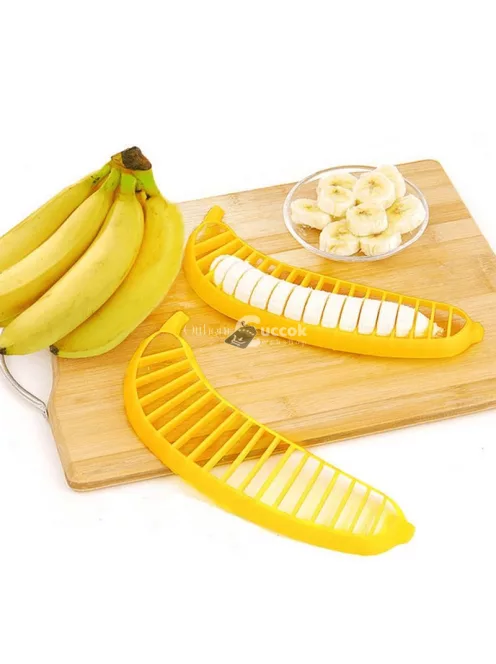 Műanyag banánszeletelő