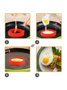 Tapadásmentes tojás és palacsinta készítő gyűrű