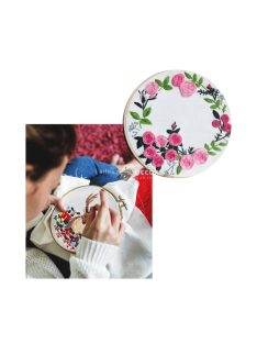 Virágos horgoló szett - Rózsa