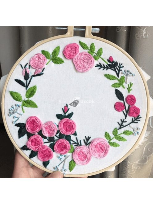 Virágos horgoló szett - Rózsa