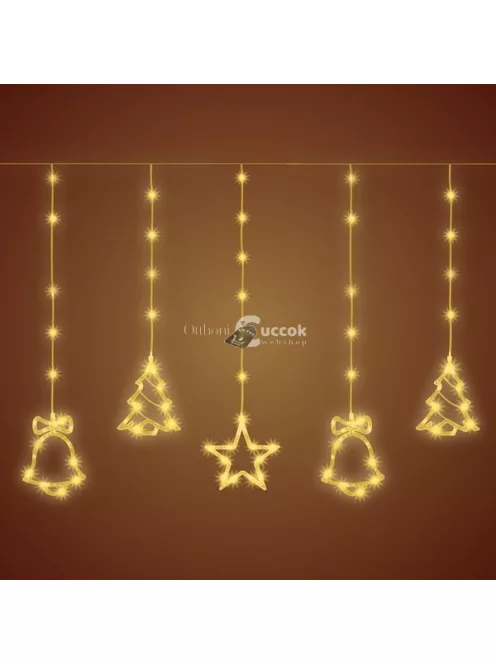 Fényfüggöny figurákkal, micro LED-es