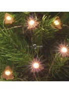 Mikro LED-es fényfüzér, fa figurákkal