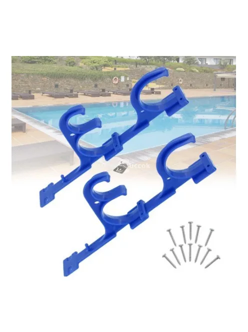 Medencetisztító eszköz, kerti szerszám akasztó