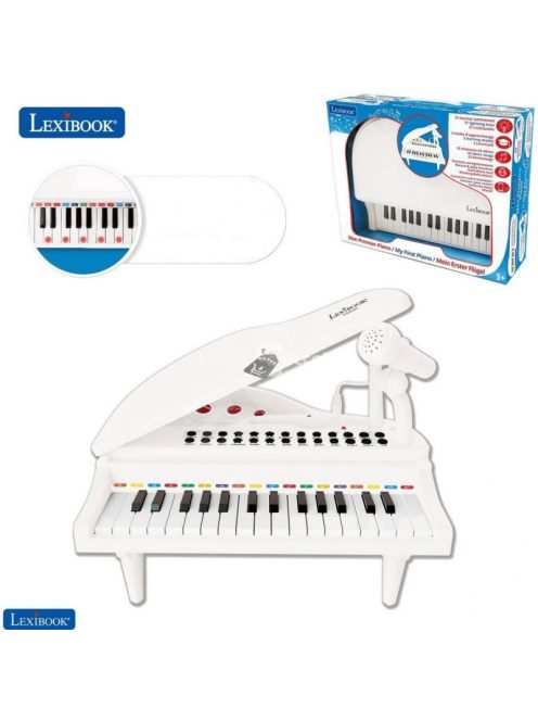 Mini elektromos zongora mikrofonnal és 31 világító billentyűvel (Lexibook)