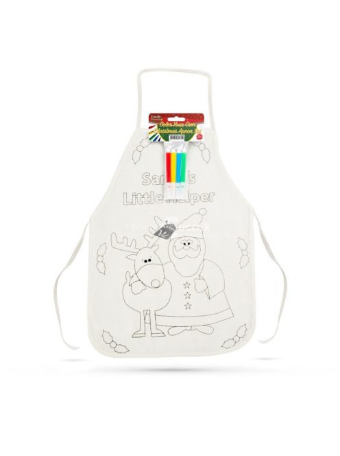 Színezhető kötény tollakkal