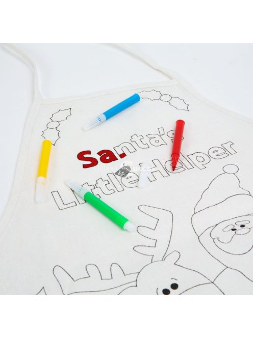 Színezhető kötény tollakkal