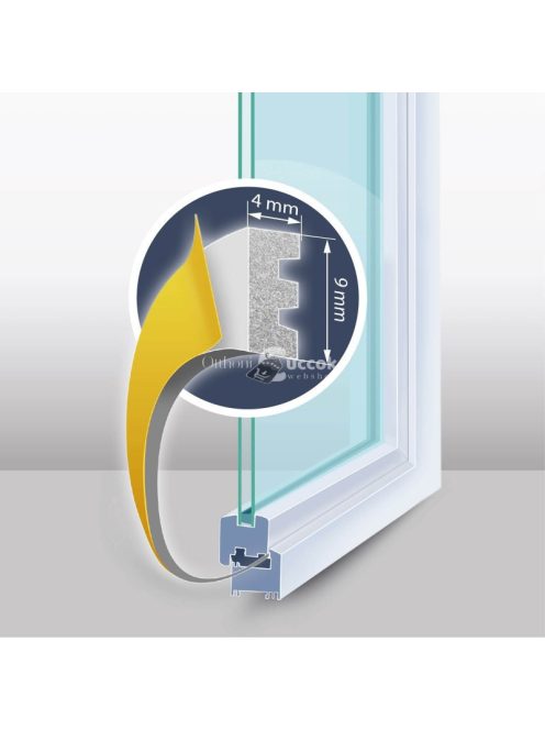 Öntapadós ajtó- ablakszigetelő (E -profil)