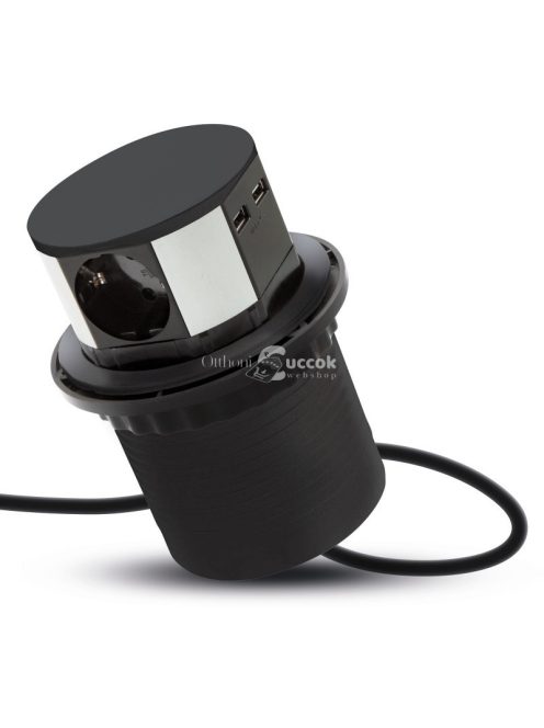 Rejtett elosztó 3-as dugasszal és 2 USB dugasszal