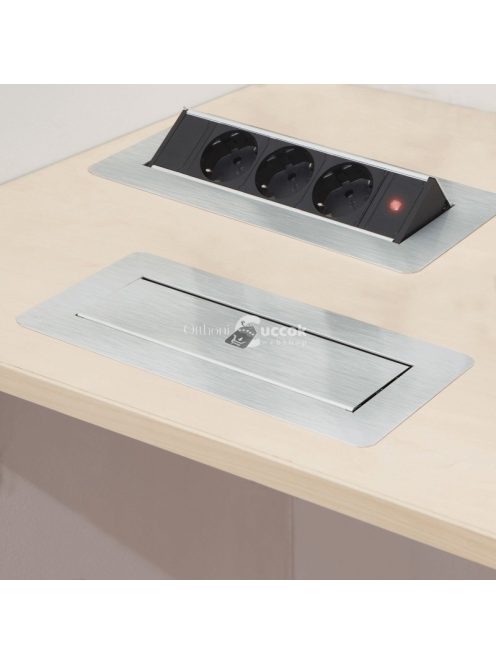 Süllyeszthető, szálcsiszolt, rejtett elosztó