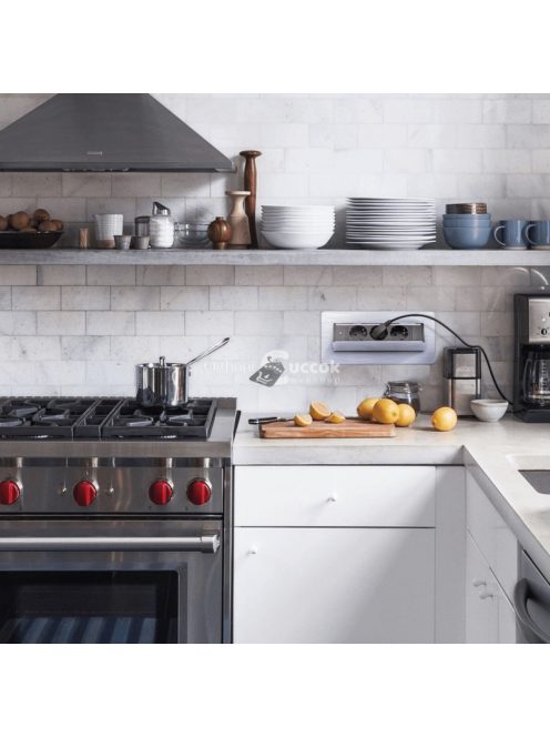 Süllyeszthető, szálcsiszolt, rejtett elosztó