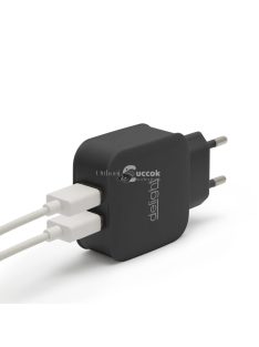USB hálózati adapter 2 dugasszal (Delight)