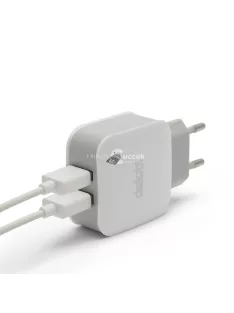 USB hálózati adapter 2 dugasszal (Delight)