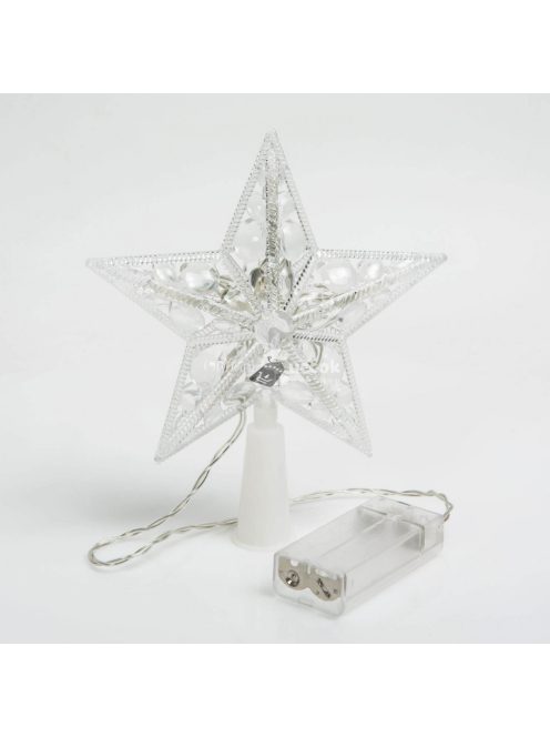 Karácsonyi LED-es csillag csúcsdísz