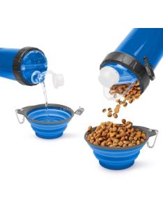 Összenyomható kutya etetőtál kulaccsal
