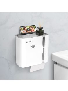   Bewello WC-papír tartó szekrény - fehér - 248 x 130 x 230 mm