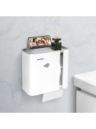 Bewello WC-papír tartó szekrény - fehér - 248 x 130 x 230 mm