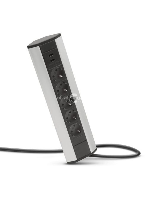 Sarokelosztó (5 aljzatos és 2 USB-Portos)