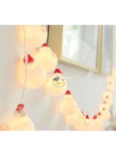 Hóember mintás LED fényfüzer