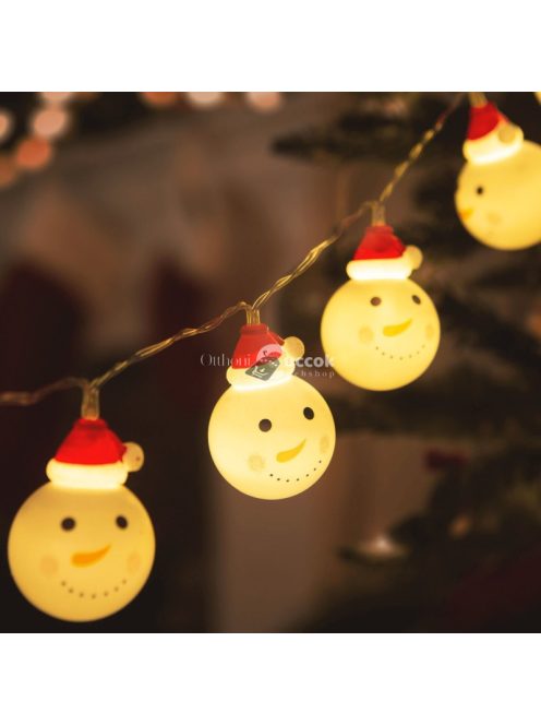 Hóember mintás LED fényfüzer