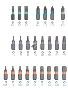 Racsnis csavarhúzó készlet (24 darabos)