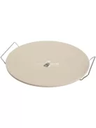 Pizzasütő kő lap, állvánnyal - 33 cm (Perfect Home)