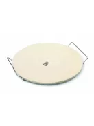 Pizzasütő kő lap, állvánnyal - 33 cm (Perfect Home)