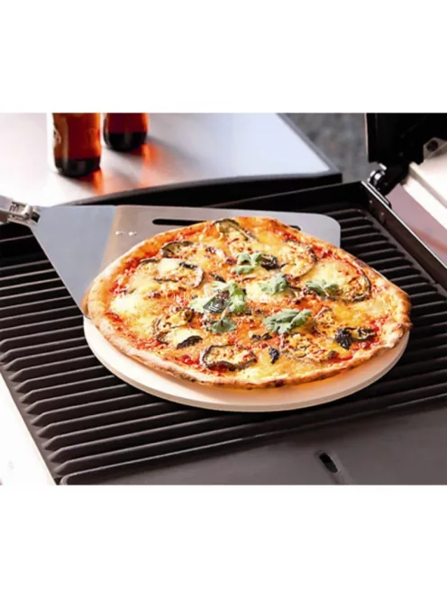 Pizzasütő kő lap, állvánnyal - 33 cm (Perfect Home)