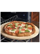 Pizzasütő kő lap, állvánnyal - 33 cm (Perfect Home)