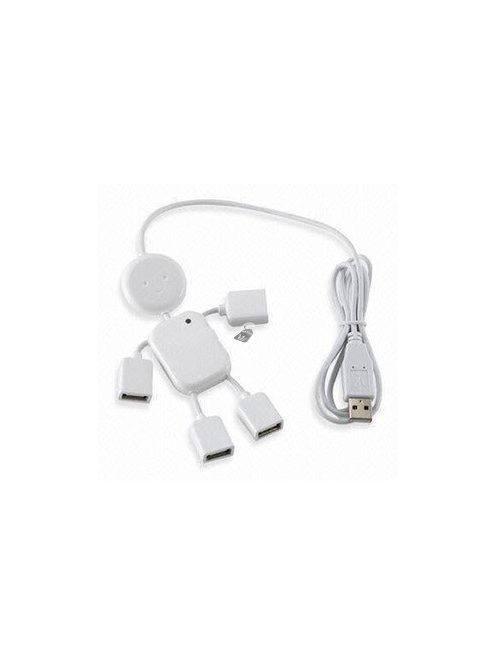 4 portos USB elosztó, emberke formájú