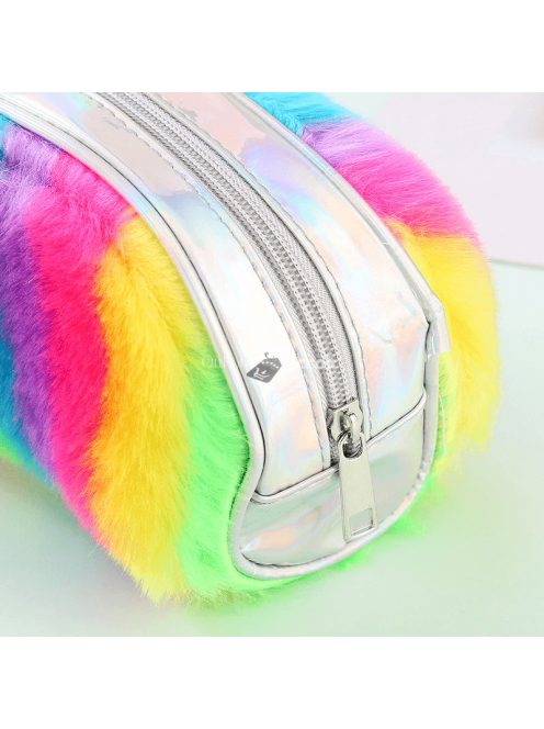 Színes plüss tolltartó