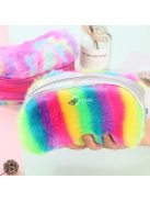 Színes plüss tolltartó