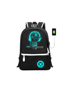 Világító USB-töltős hátizsák
