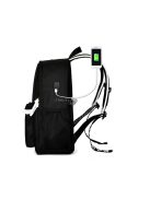 Világító USB-töltős hátizsák